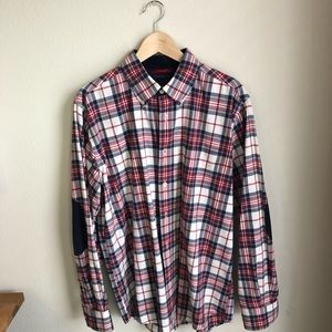 Men’s Flannel Elbow Patches- Large Tommy Hilfiger